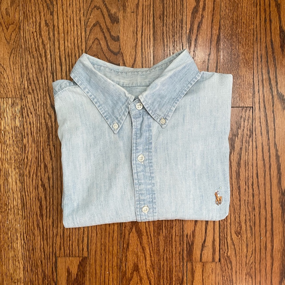 XL Polo chambray shirt.